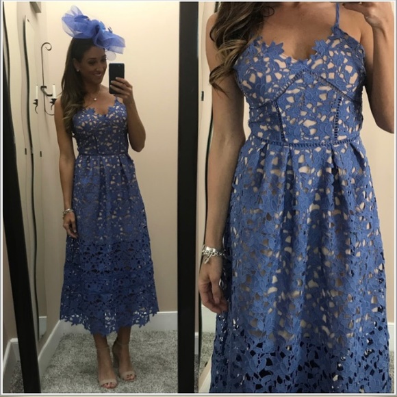 goodnight macaroon Dresses & Skirts - 🍰crocheted floral lace midi dress